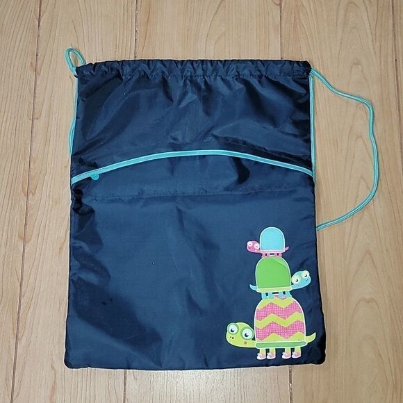 THIRTY-ONE NAVY BLUE TOPSY TURTLES CINCH SAC - NEW! - Picture 2 of 6